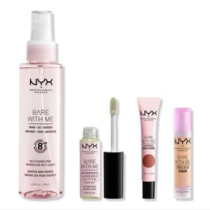 NYX Bare With Me 4-piece FULL SIZE Makeup Sampler NWOB ($38 Retail)